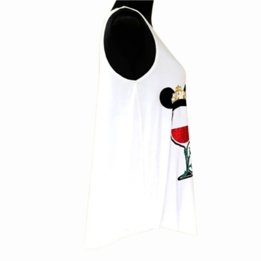 NEW Swing Luxe 'Calla Lily' Graphic Sleeveless Tee (M) - Picture 3 of 12